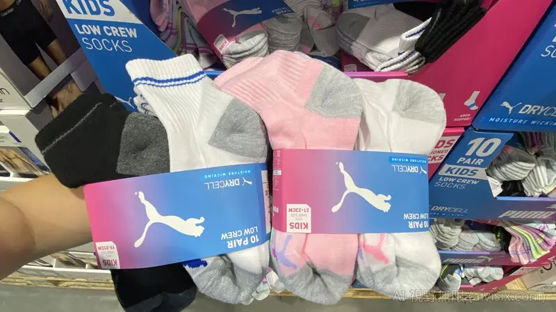 Puma 兒童中筒襪 10入組