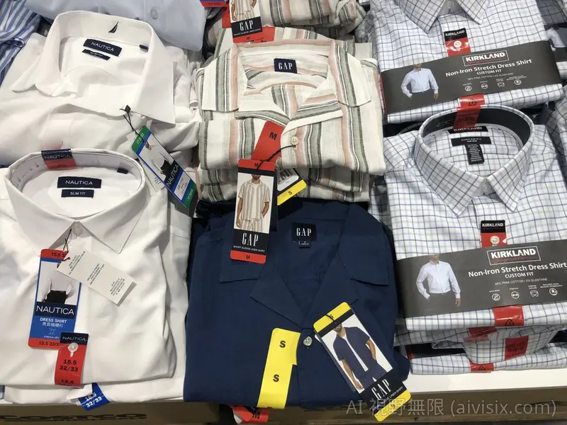 GAP 男麻棉短袖襯衫