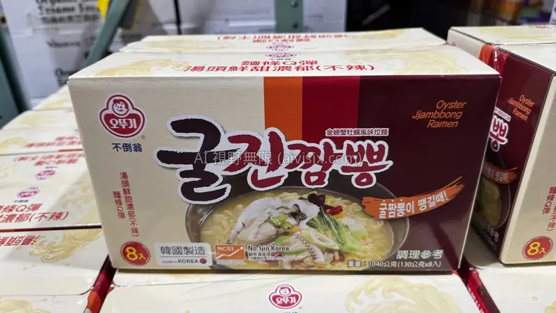 不倒翁 金螃蟹牡蠣風味拉麵 130公克 X 8入
